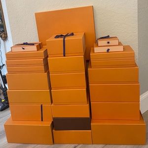 authentic Louis Vuitton, Dior, Chanel empty boxes